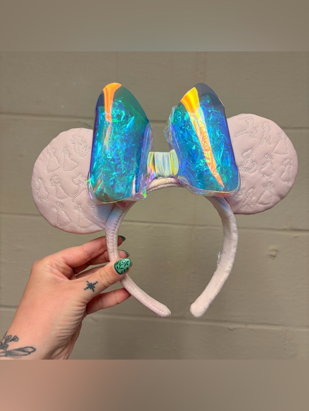 Stoney Clover Lane Pink Iridescent Princess Minnie Mouse Ears